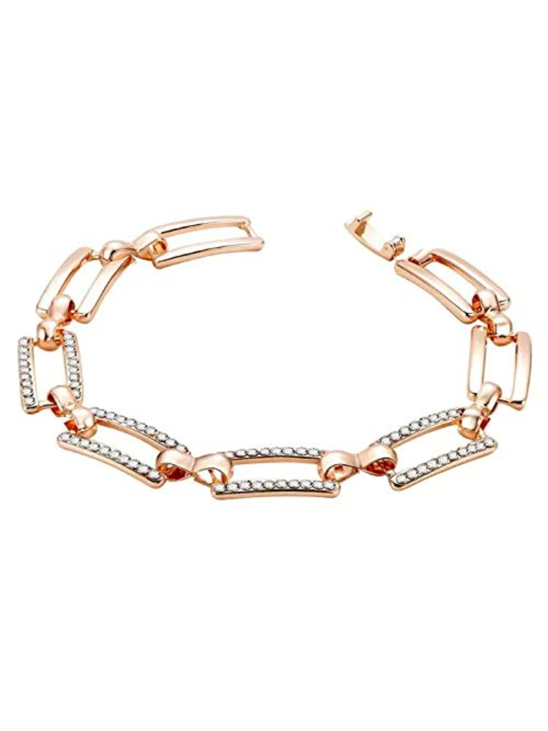 YouBella Jewellery Gold Plated Stylish Latest Crystal Bracelet Bangle Jewellery for Girls and Women