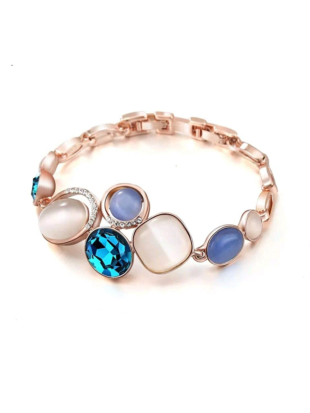 YouBella Stylish Jewellery Gold Plated Charm Bracelet for Women (Golden) (YBBN_91656)