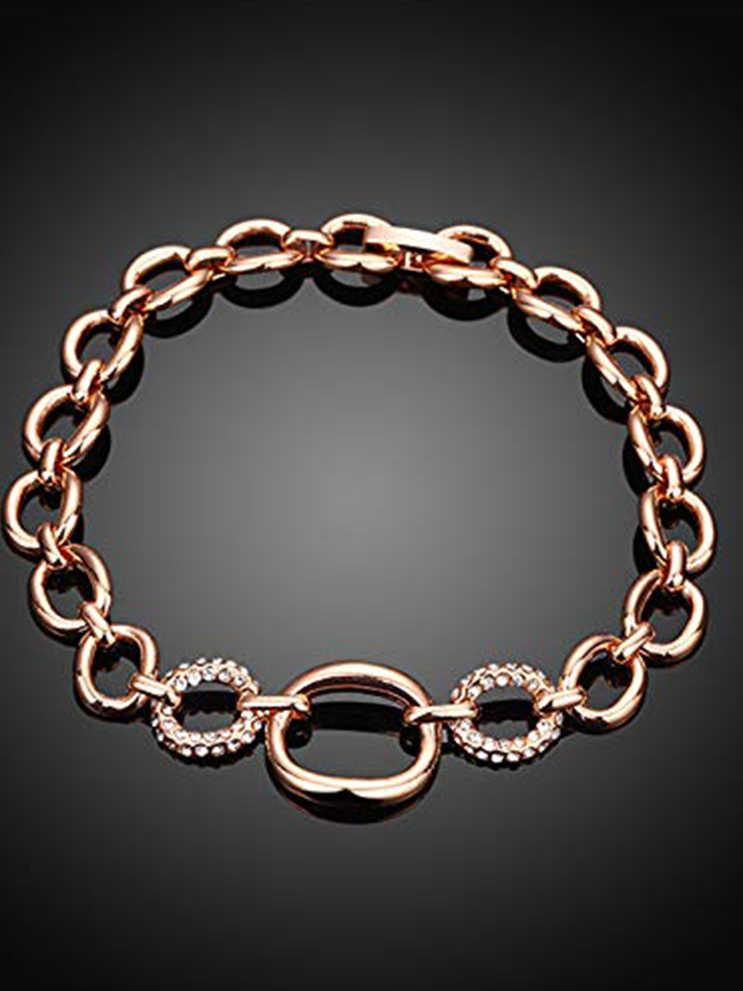 YouBella Jewellery Gold Plated Stylish Latest Crystal Bracelet Bangle Jewellery for Girls and Women