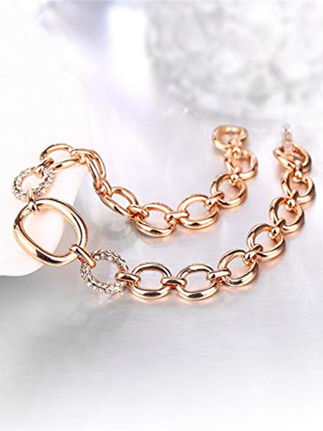YouBella Jewellery Gold Plated Stylish Latest Crystal Bracelet Bangle Jewellery for Girls and Women