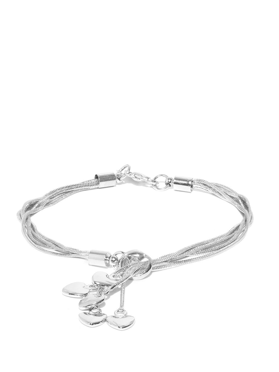 YouBella Women Silver-Plated Multistrand Bracelet