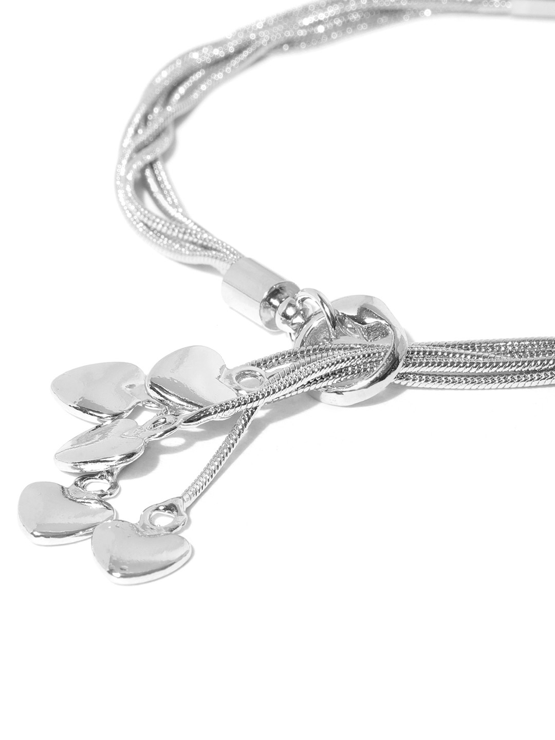 YouBella Women Silver-Plated Multistrand Bracelet