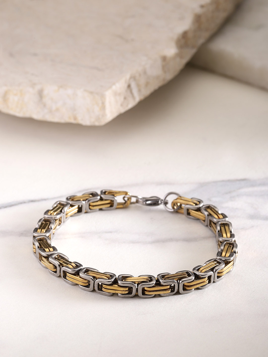 YouBella Women Gold-Plated Stone-Studded Cuff Bracelet