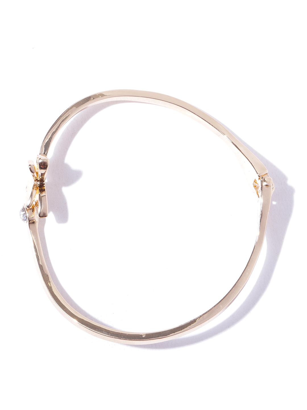 YouBella Women Gold-Plated Stone-Studded Cuff Bracelet