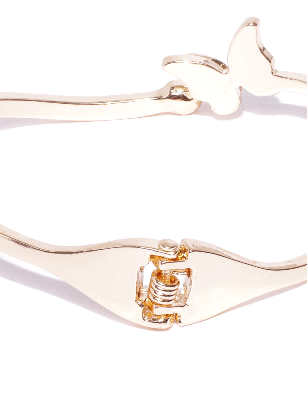 YouBella Women Gold-Plated Stone-Studded Cuff Bracelet