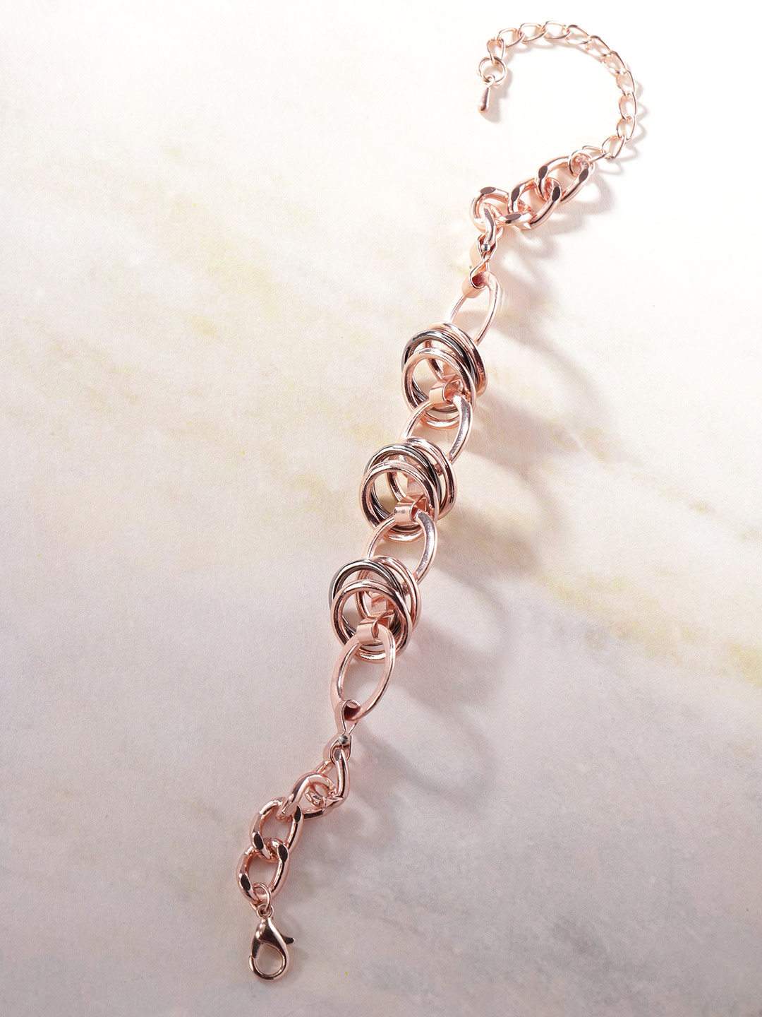 YouBella Women Rose Gold-Plated Link Bracelet
