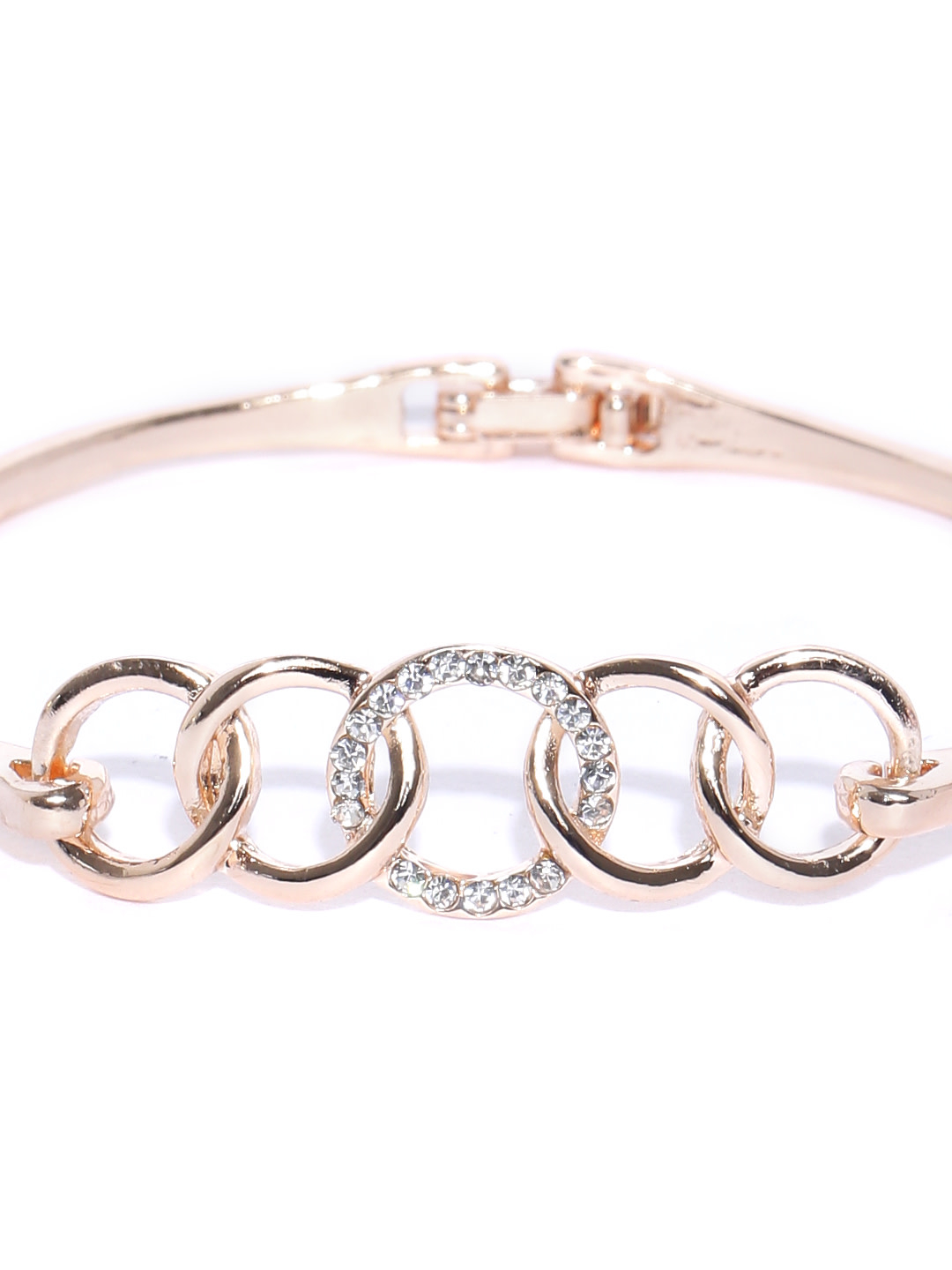 YouBella Gold-Plated Stone-Studded Link Bracelet