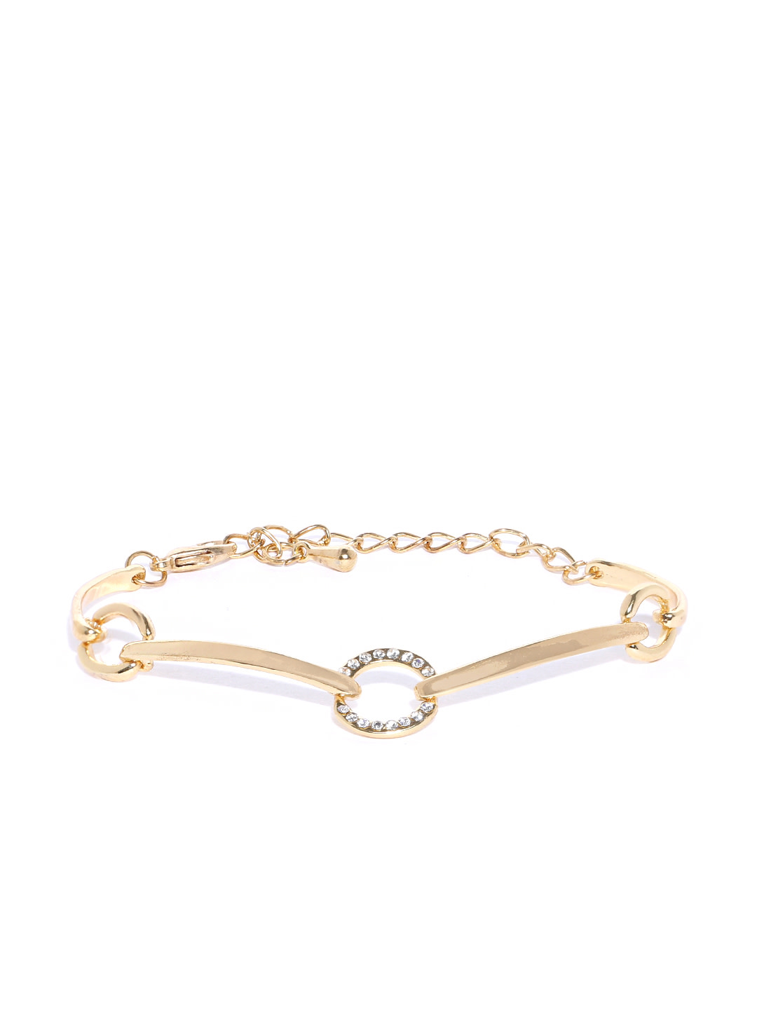 YouBella Jewellery Gold Plated Stylish Latest Crystal Bracelet Bangle Jewellery for Girls and Women