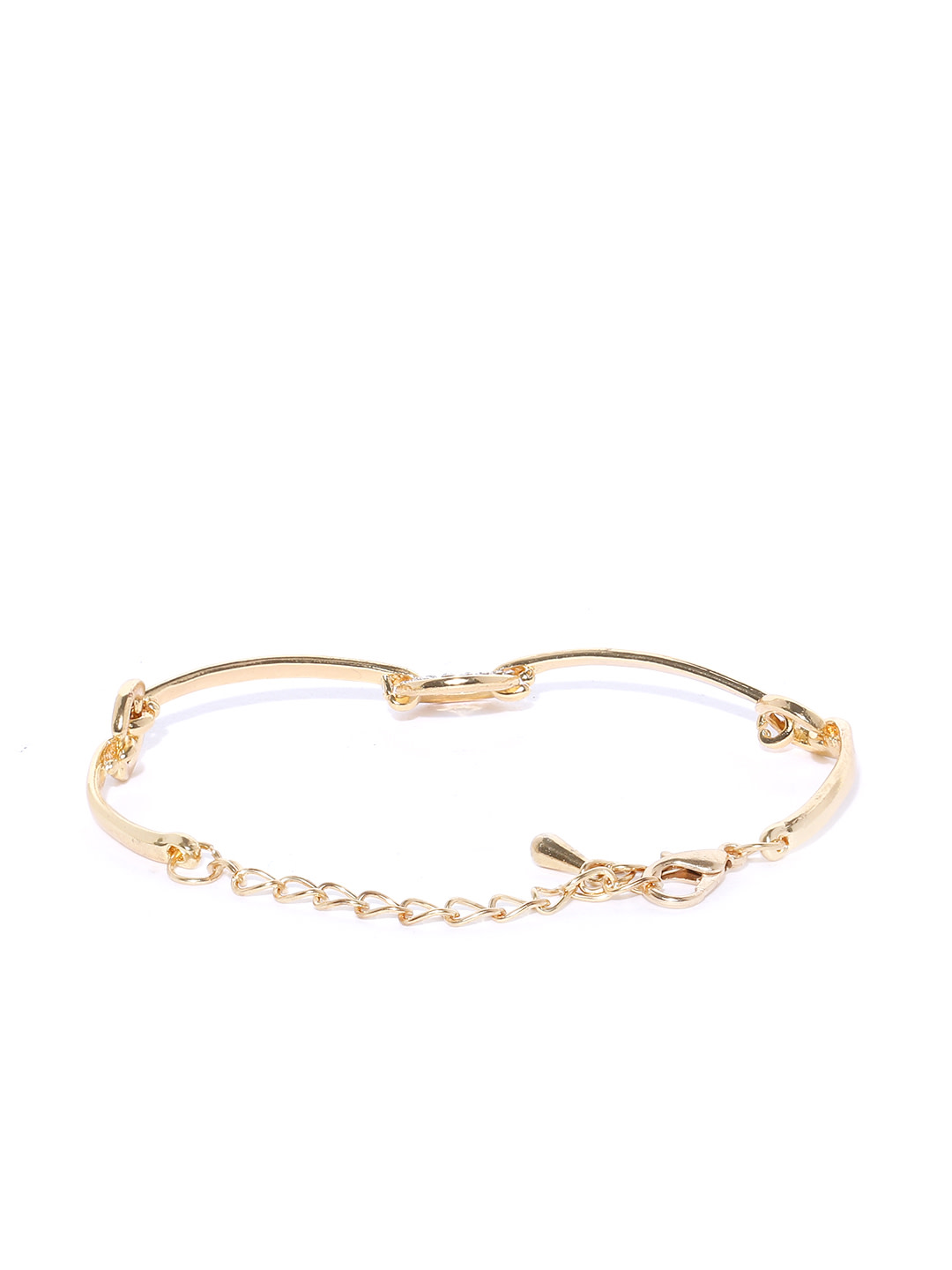 YouBella Jewellery Gold Plated Stylish Latest Crystal Bracelet Bangle Jewellery for Girls and Women
