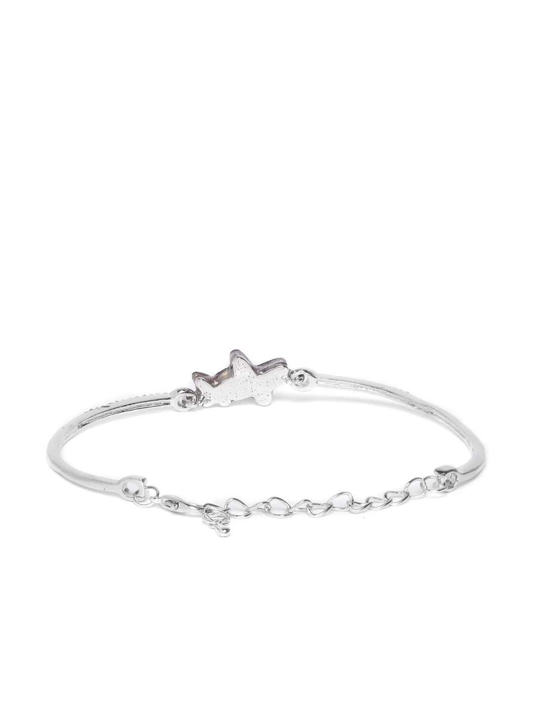 YouBella Beige Gold-Plated Stone Studded Bracelet