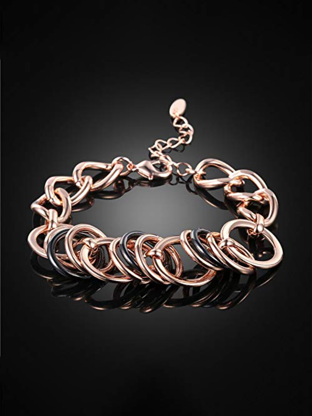 Valentine Gift for Girlfriend/Wife : YouBella Jewellery Stylish Rose Gold Plated Bangle Bracelet for Girls and Women