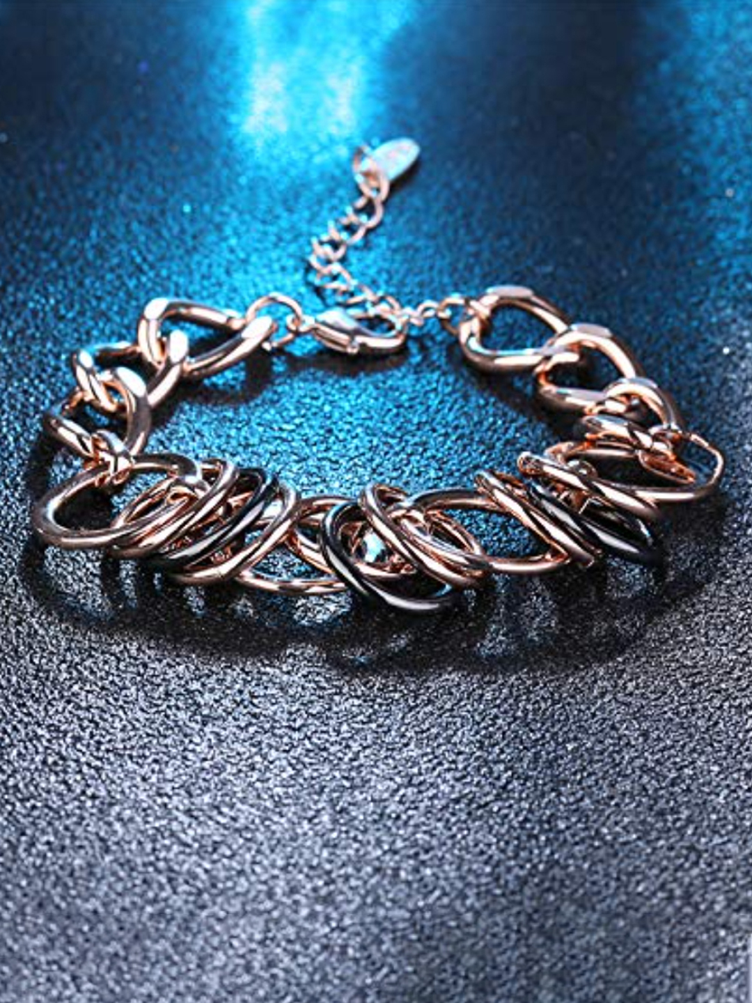 Valentine Gift for Girlfriend/Wife : YouBella Jewellery Stylish Rose Gold Plated Bangle Bracelet for Girls and Women