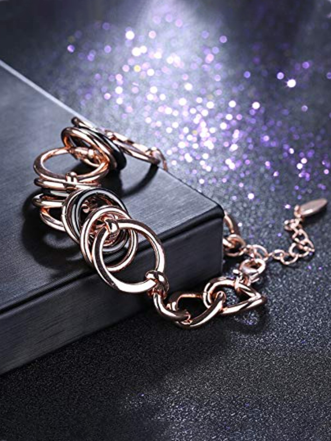 Valentine Gift for Girlfriend/Wife : YouBella Jewellery Stylish Rose Gold Plated Bangle Bracelet for Girls and Women