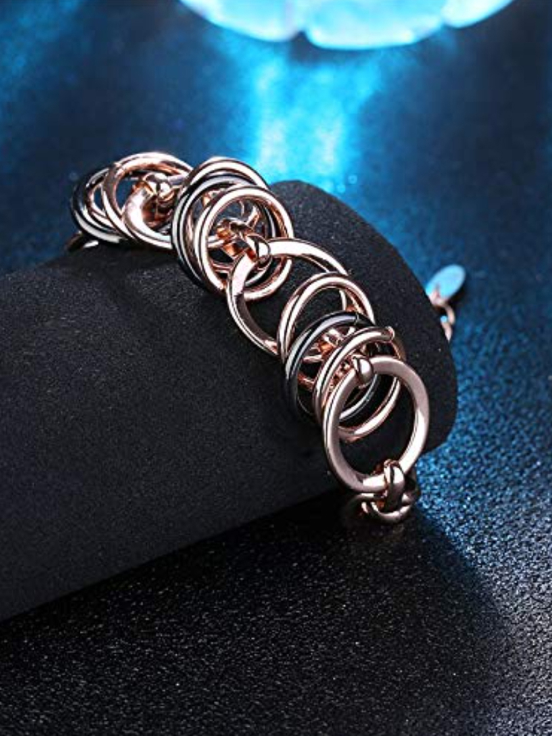 Valentine Gift for Girlfriend/Wife : YouBella Jewellery Stylish Rose Gold Plated Bangle Bracelet for Girls and Women