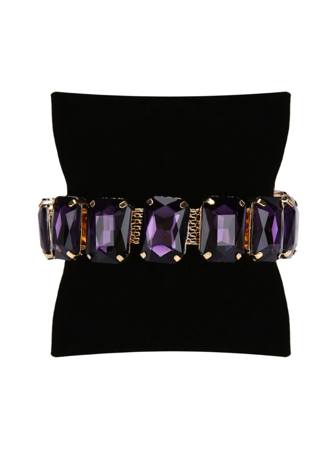 Valentine Gift for Girlfriend/Wife : YouBella Jewellery Crystal Bangle Bracelet For Girls and Women (Purple)