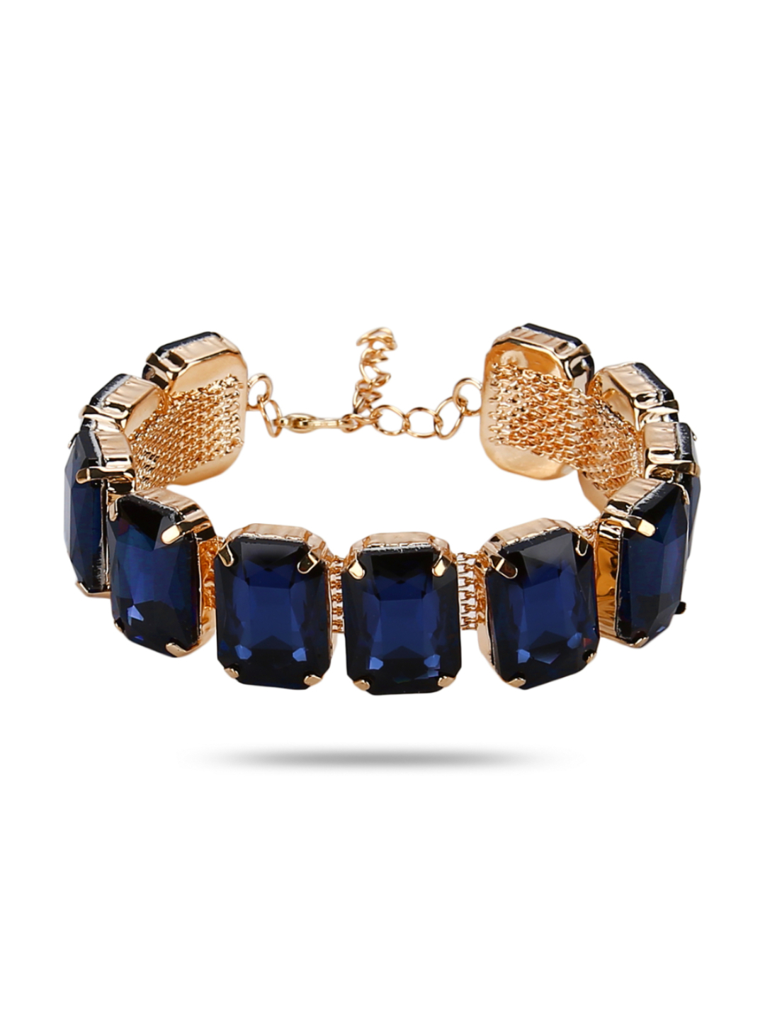 Valentine Gift for Girlfriend/Wife : YouBella Jewellery Crystal Bangle Bracelet For Girls and Women (Blue)