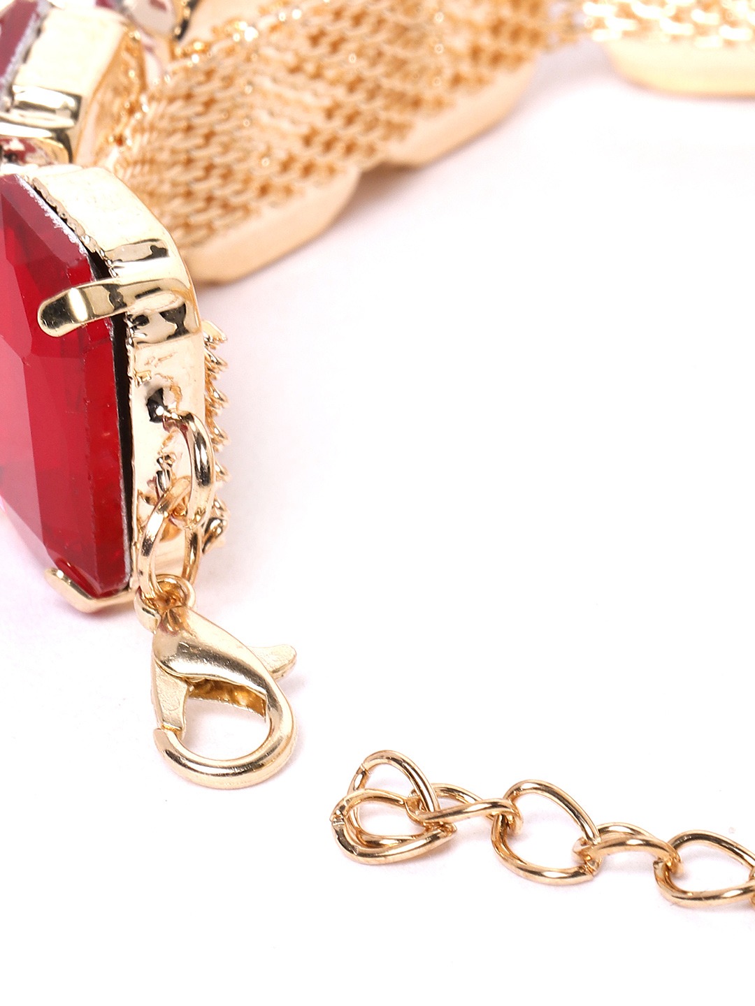 Valentine Gift for Girlfriend/Wife : YouBella Jewellery Crystal Bangle Bracelet For Girls and Women (Red)