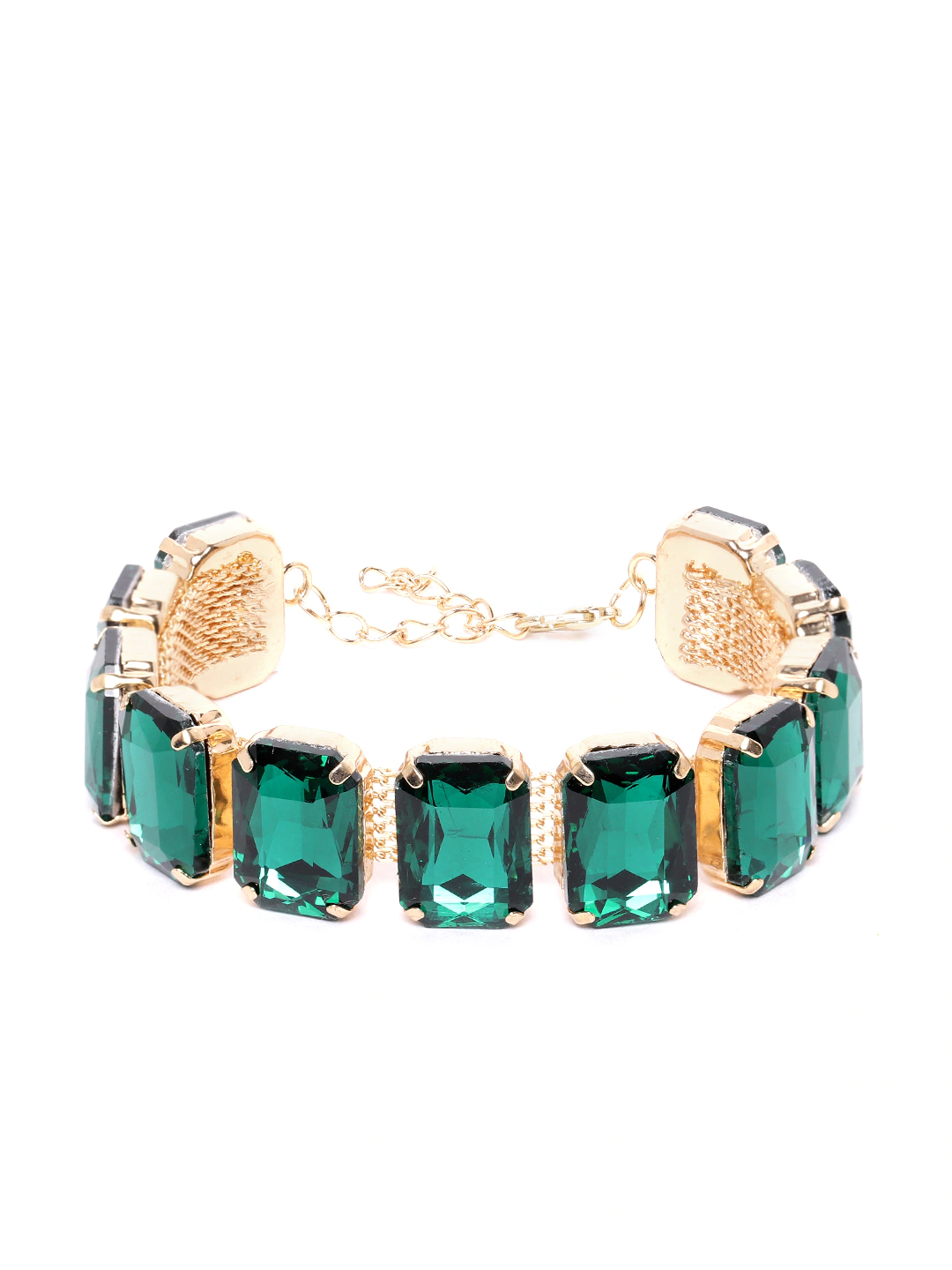 Valentine Gift for Girlfriend/Wife : YouBella Jewellery Crystal Bangle Bracelet For Girls and Women (Green)