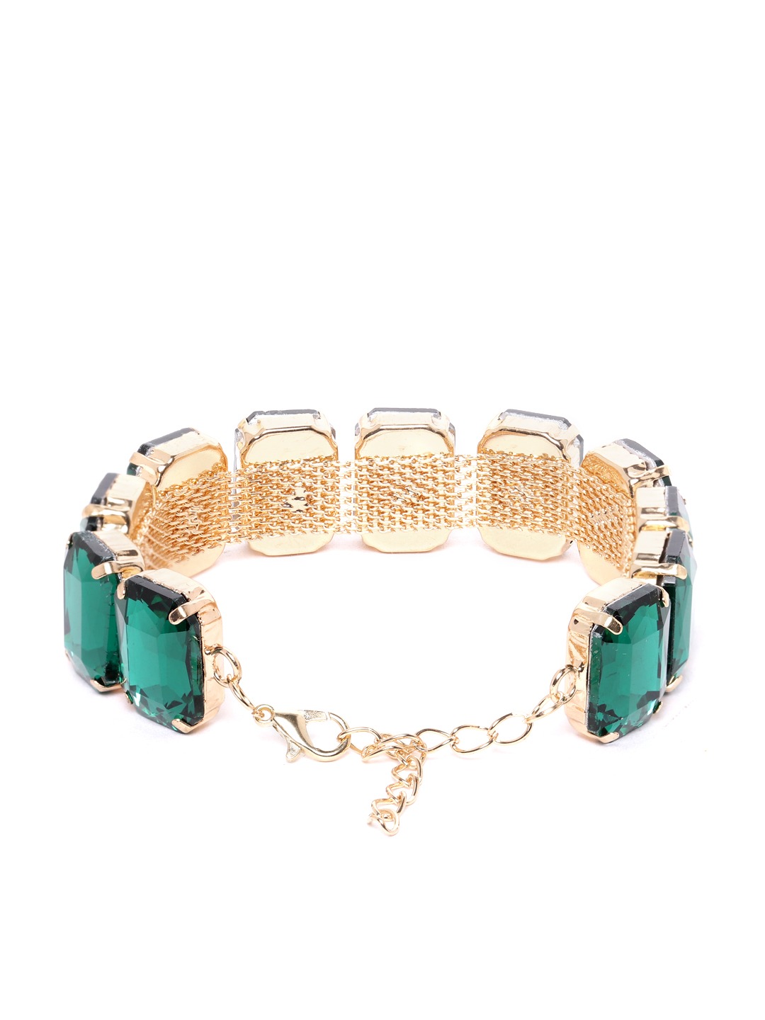 Valentine Gift for Girlfriend/Wife : YouBella Jewellery Crystal Bangle Bracelet For Girls and Women (Green)