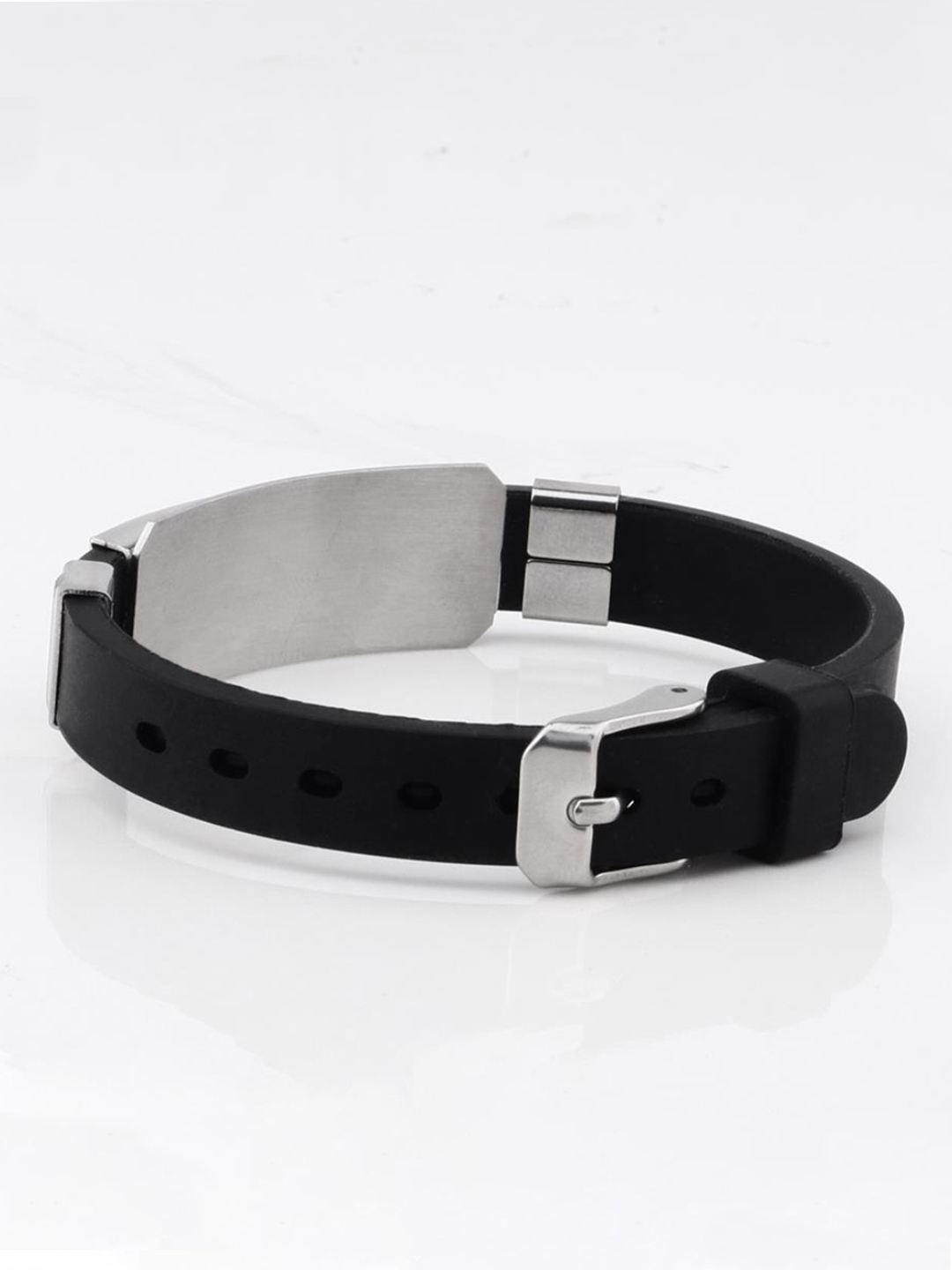 YouBella Stylish Latest Design Jewellery Silver Plated Bracelet for Men & Women (Silver) (YBBN_91743)