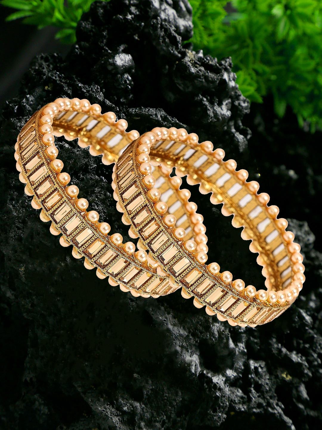 YouBella Jewellery Stylish Gold Plated Bangles for Girls and Women
