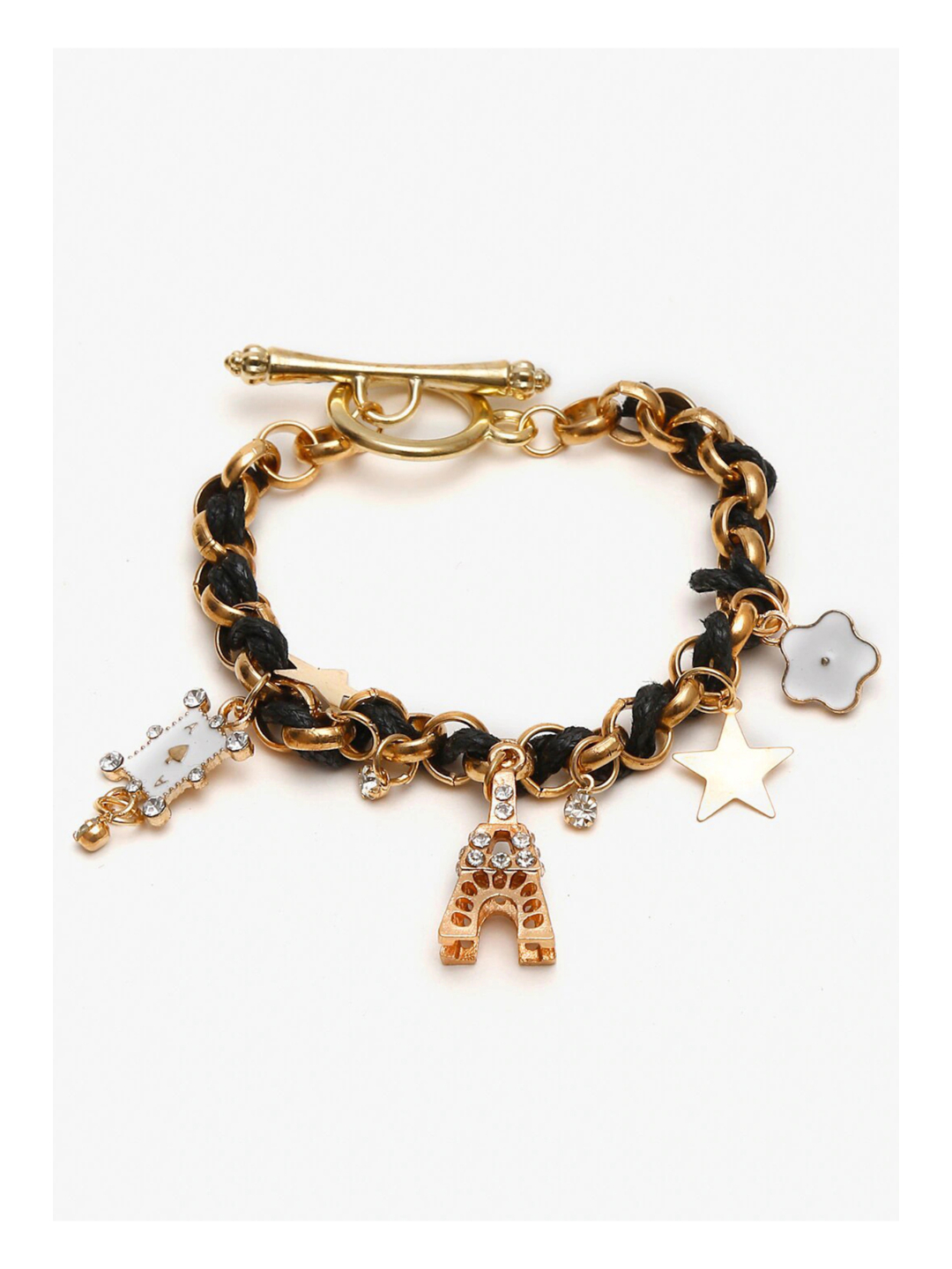 YouBella Jewellery Gold Plated Charm Bracelet for Girls and Women (Style 3)