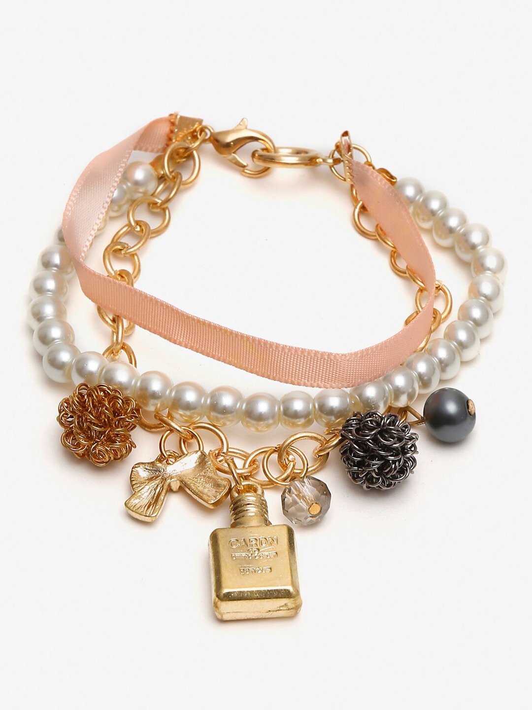 YouBella Jewellery Gold Plated Charm Bracelet for Girls and Women (Style 4)