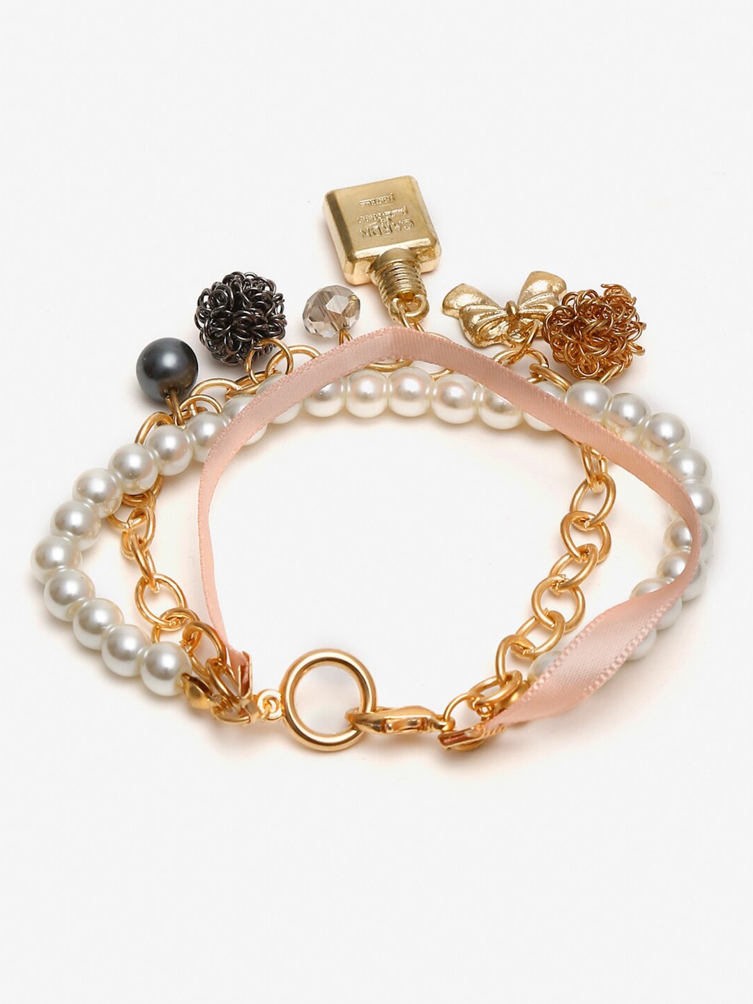 YouBella Jewellery Gold Plated Charm Bracelet for Girls and Women (Style 4)