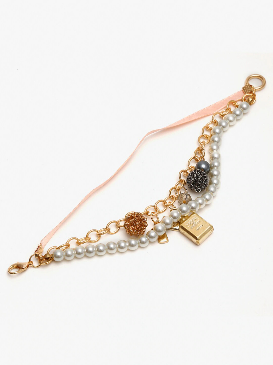 YouBella Jewellery Gold Plated Charm Bracelet for Girls and Women (Style 4)