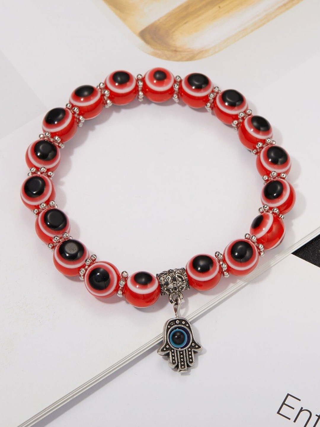 YouBella Jewellery Evil Eye Bracelet for Girls and Women (Red) (YBBN_91776)