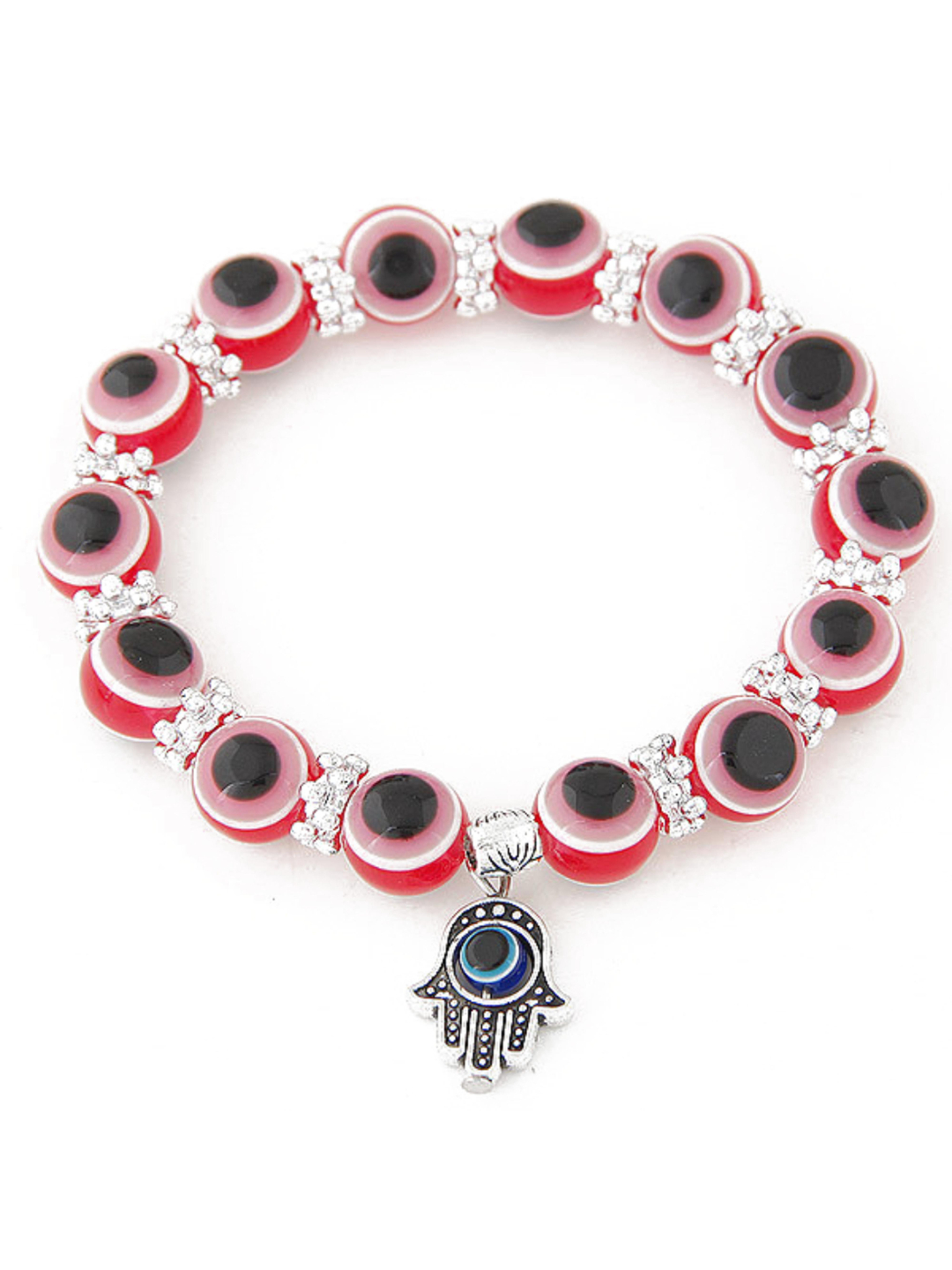YouBella Jewellery Evil Eye Bracelet for Girls and Women (Red) (YBBN_91776)