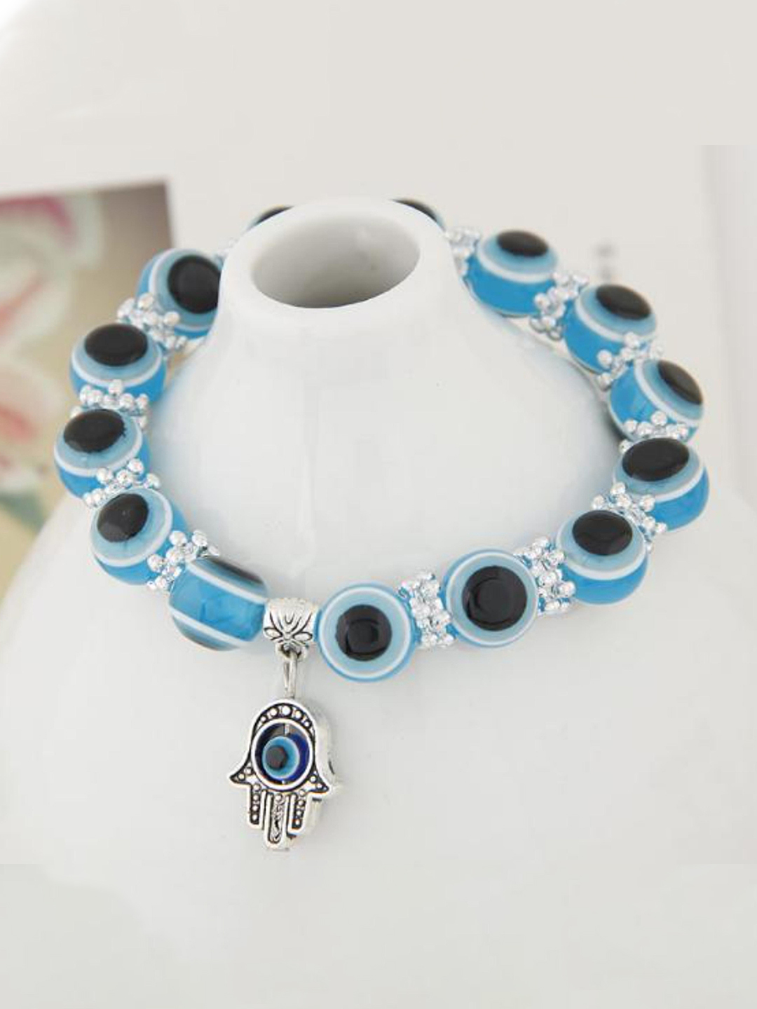 YouBella Jewellery Evil Eye Bracelet for Girls and Women (Blue) (YBBN_91777)