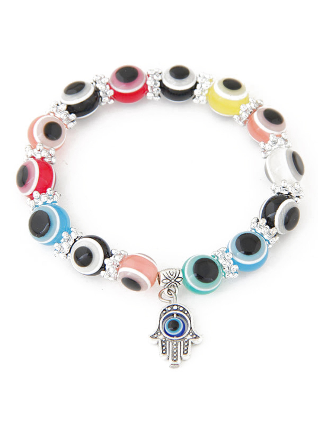 YouBella Jewellery Evil Eye Bracelet for Girls and Women (Multicolor) (YBBN_91778)