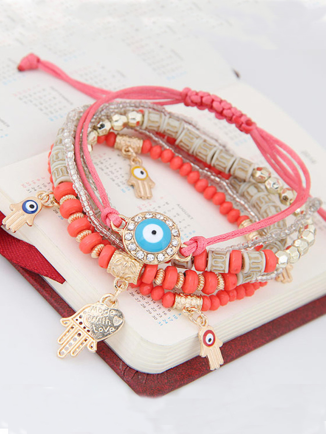 YouBella Jewellery Evil Eye Bracelet for Girls and Women (Multicolor) (YBBN_91784)