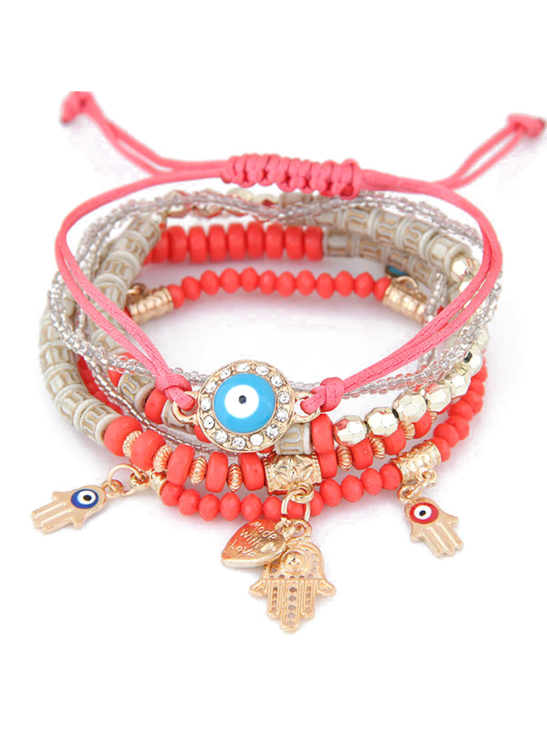 YouBella Jewellery Evil Eye Bracelet for Girls and Women (Multicolor) (YBBN_91784)