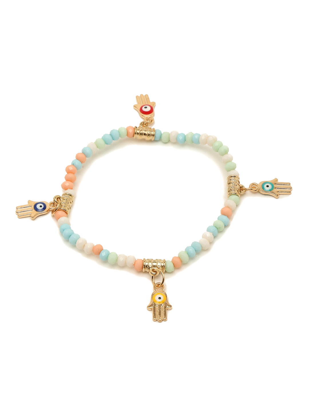 YouBella Jewellery Evil Eye Bracelet for Girls and Women (Multicolor) (YBBN_91785)