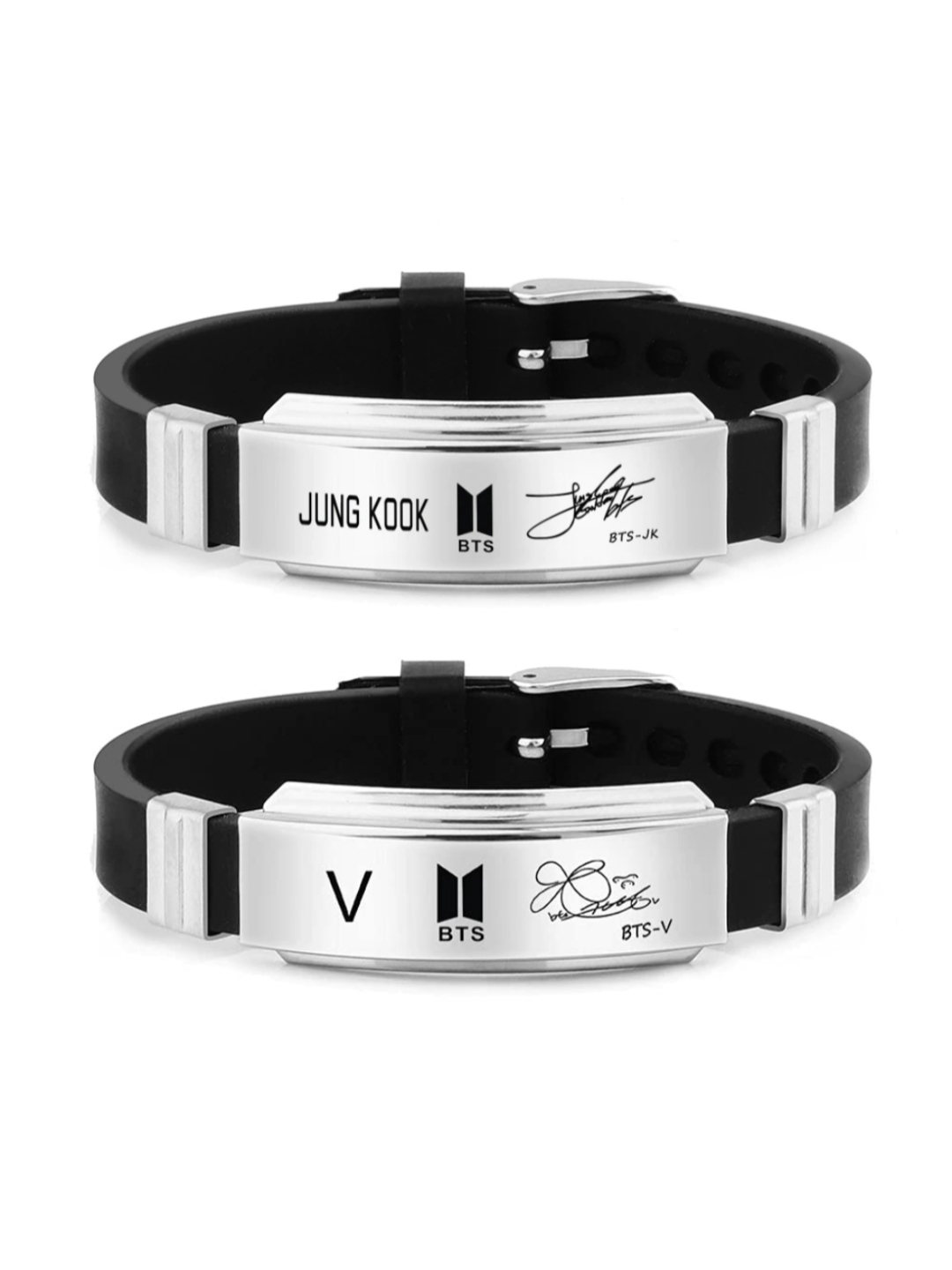 YouBella Jewellery Stylish Celebrity Wear Handmade Bracelet for Men and Boys (Black)