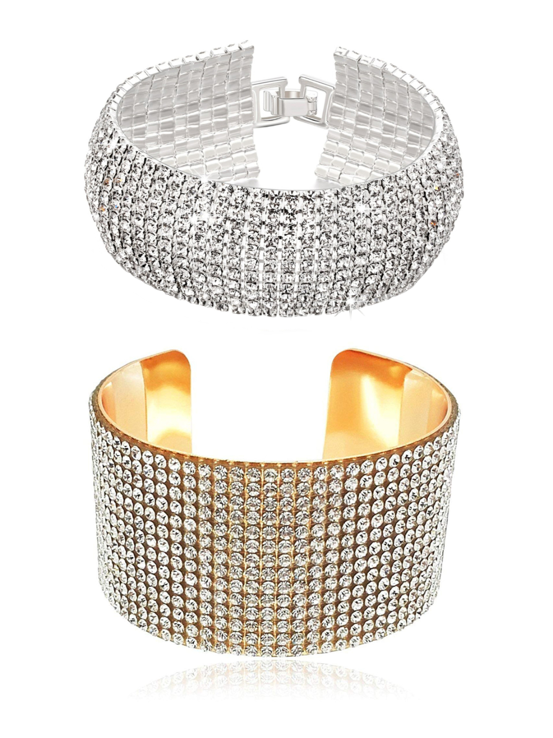 YouBella Jewellery Gold & Silver Plated Bracelet Combo for Girls and Women