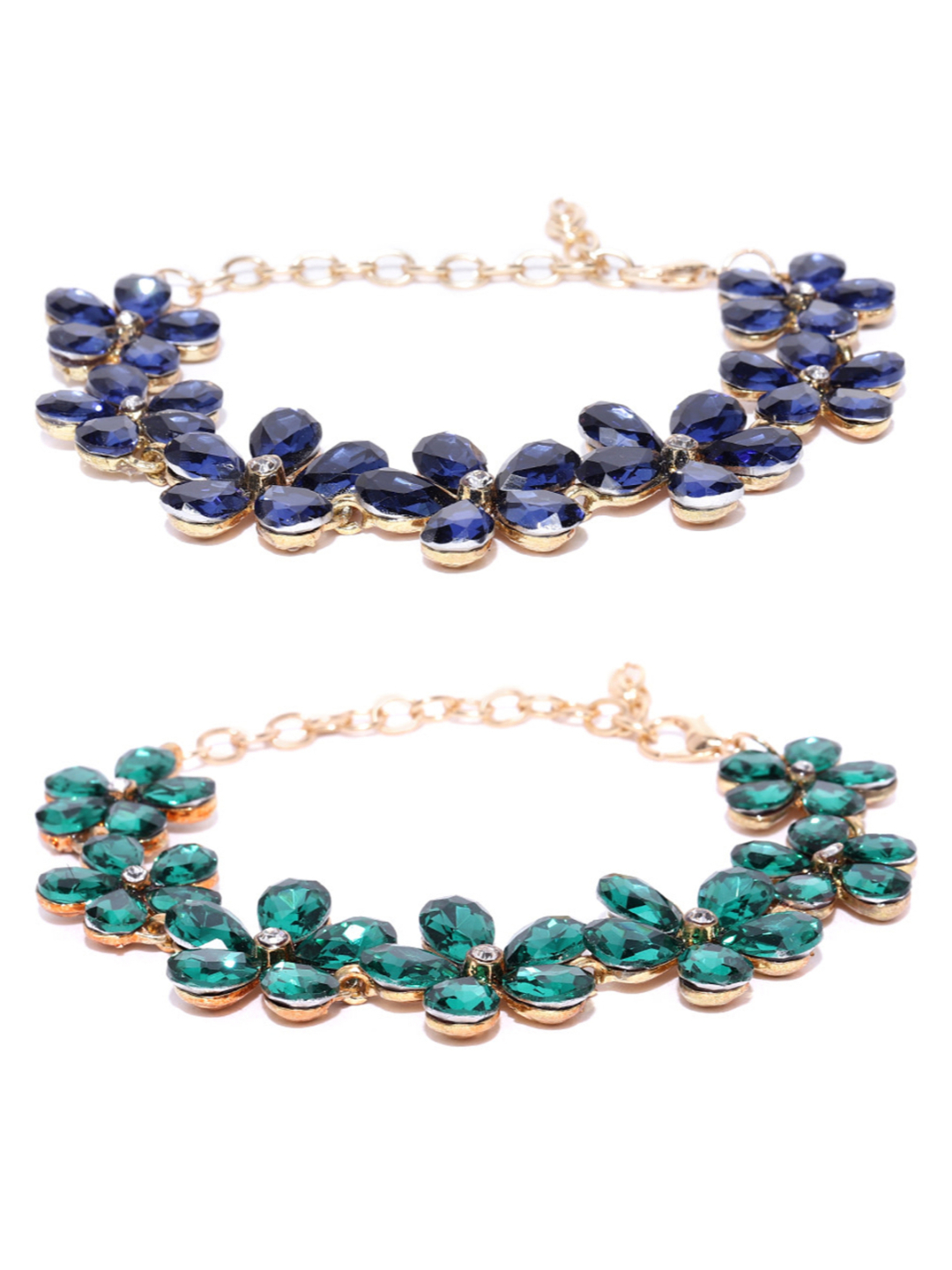 YouBella Jewellery Gold Plated Bracelet Combo for Girls and Women