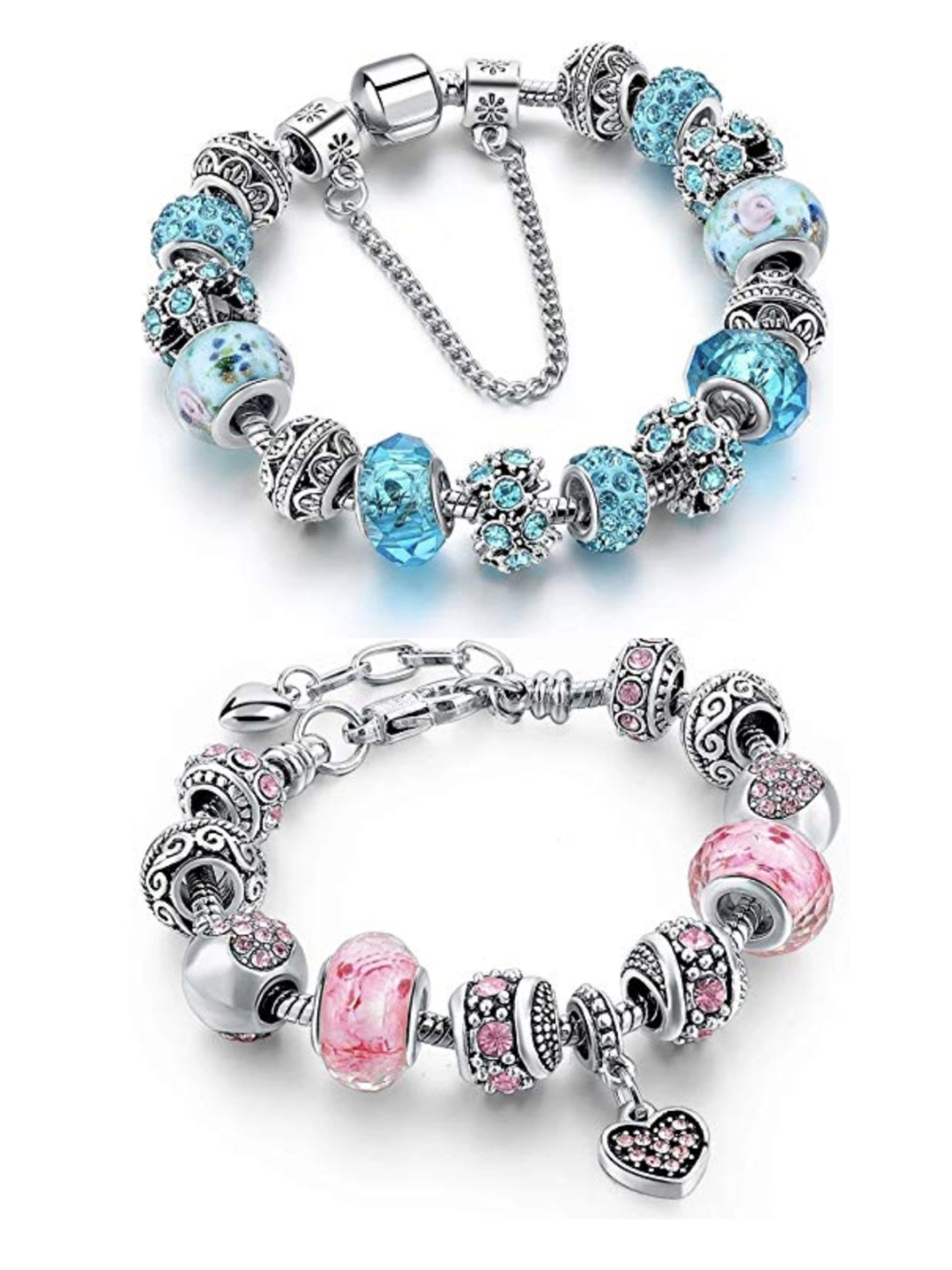 YouBella Jewellery Silver Plated Bracelet Combo for Girls and Women