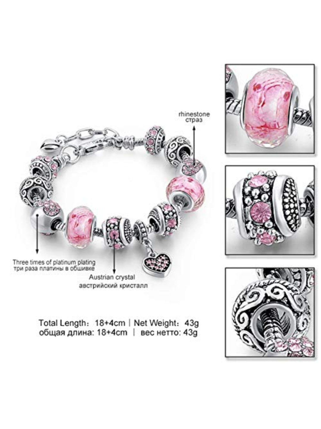 YouBella Jewellery Silver Plated Bracelet Combo for Girls and Women