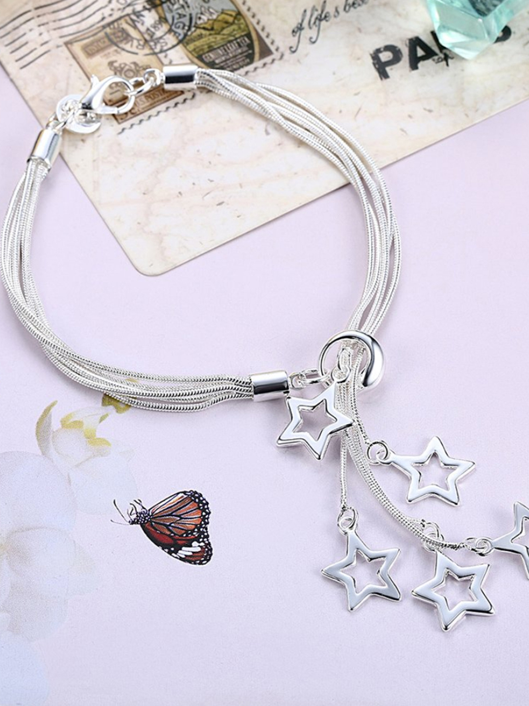 YouBella Jewellery Silver Plated  Bracelet Combo for Girls and Women
