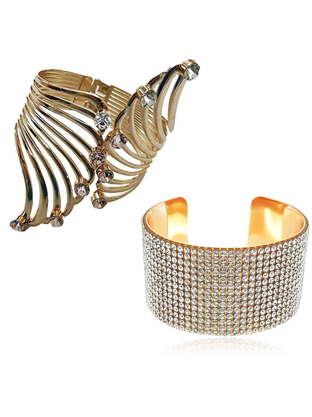 YouBella Jewellery Gold Plated Bracelet Combo for Girls and Women