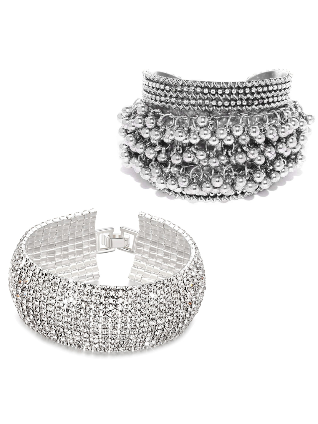 YouBella Jewellery Gold & Silver Plated Bracelet Combo for Girls and Women