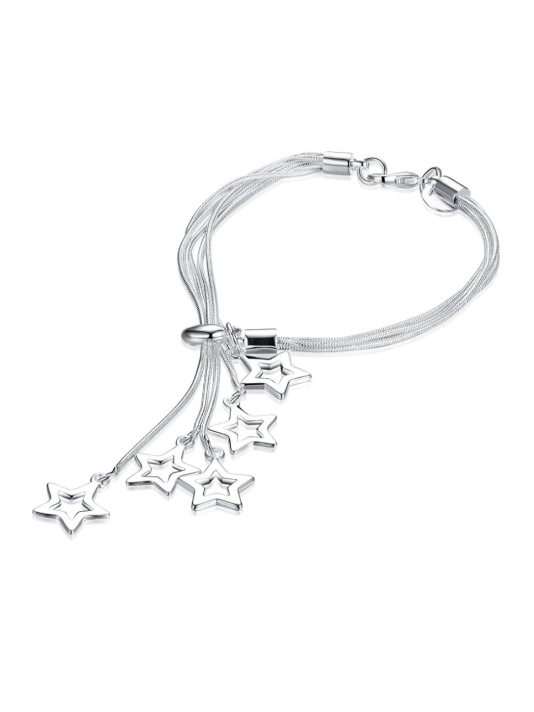 YouBella Jewellery Silver Plated combo Bracelets for Girls and Women