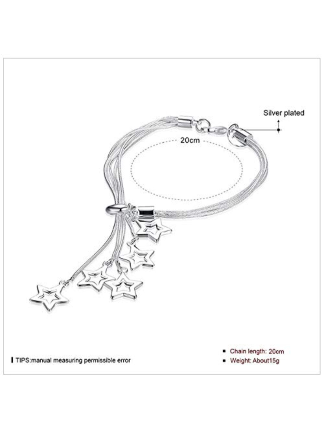 YouBella Jewellery Silver Plated combo Bracelets for Girls and Women