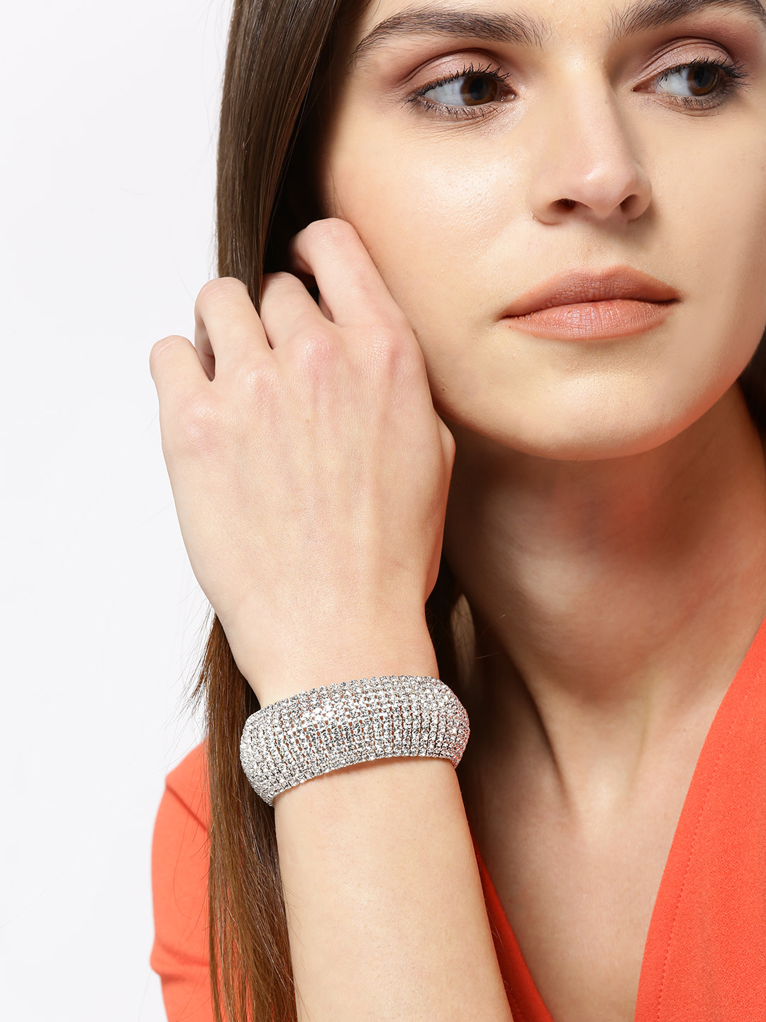 YouBella Jewellery Gold & Silver Plated Bracelet Combo for Girls and Women