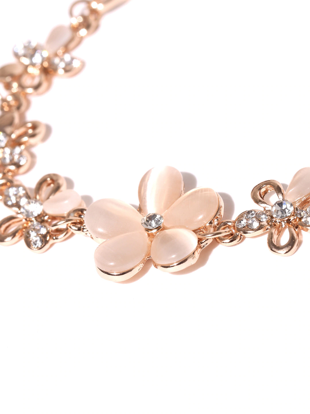 YouBella Jewellery RoseGold Plated Bracelet Combo for Girls and Women