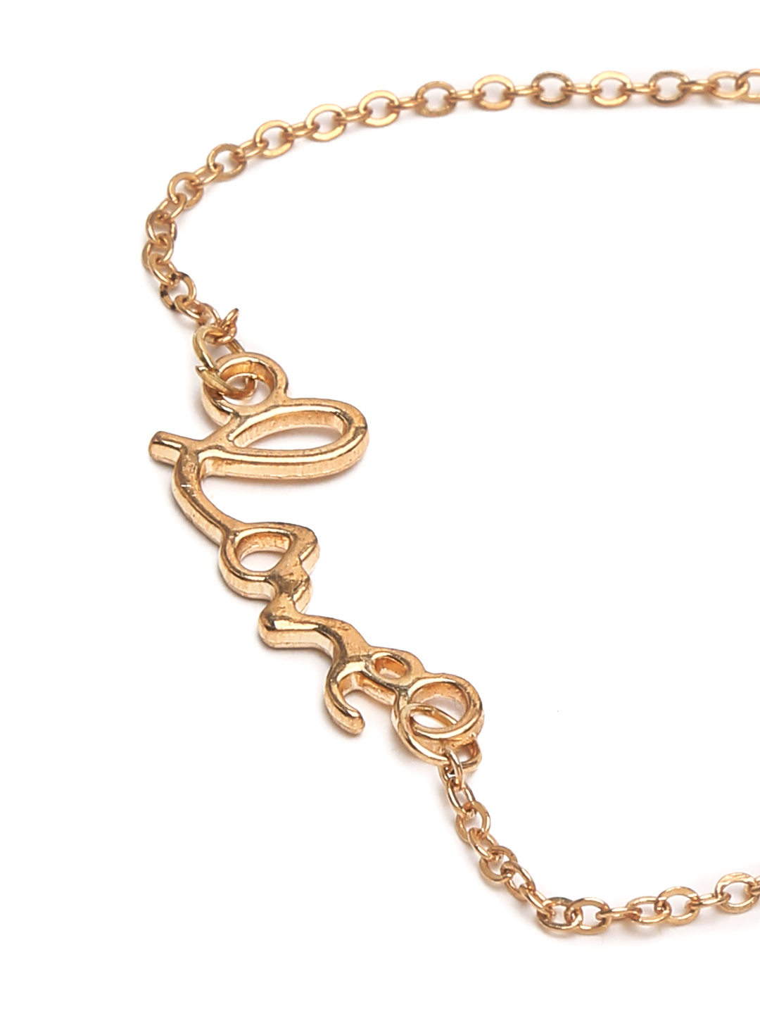 YouBella Jewellery Stylish Gold Plated Love Bracelet for Girls and Women