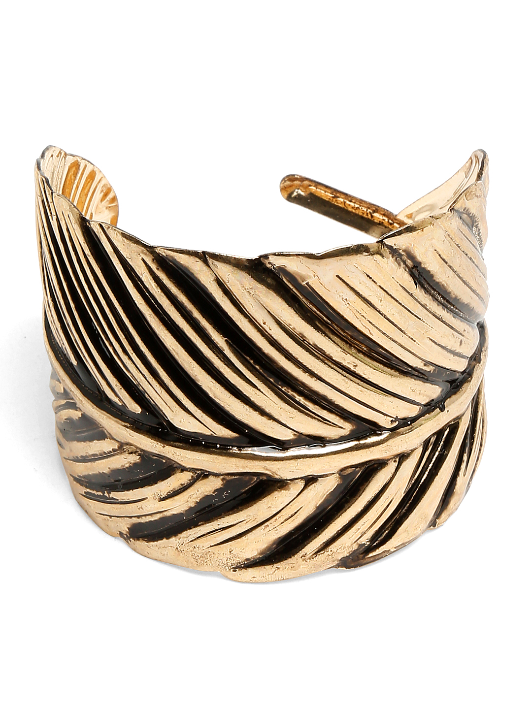 YouBella Jewellery Gold Plated Cuff Bracelet Bangle for Girls and Women (Style 4)
